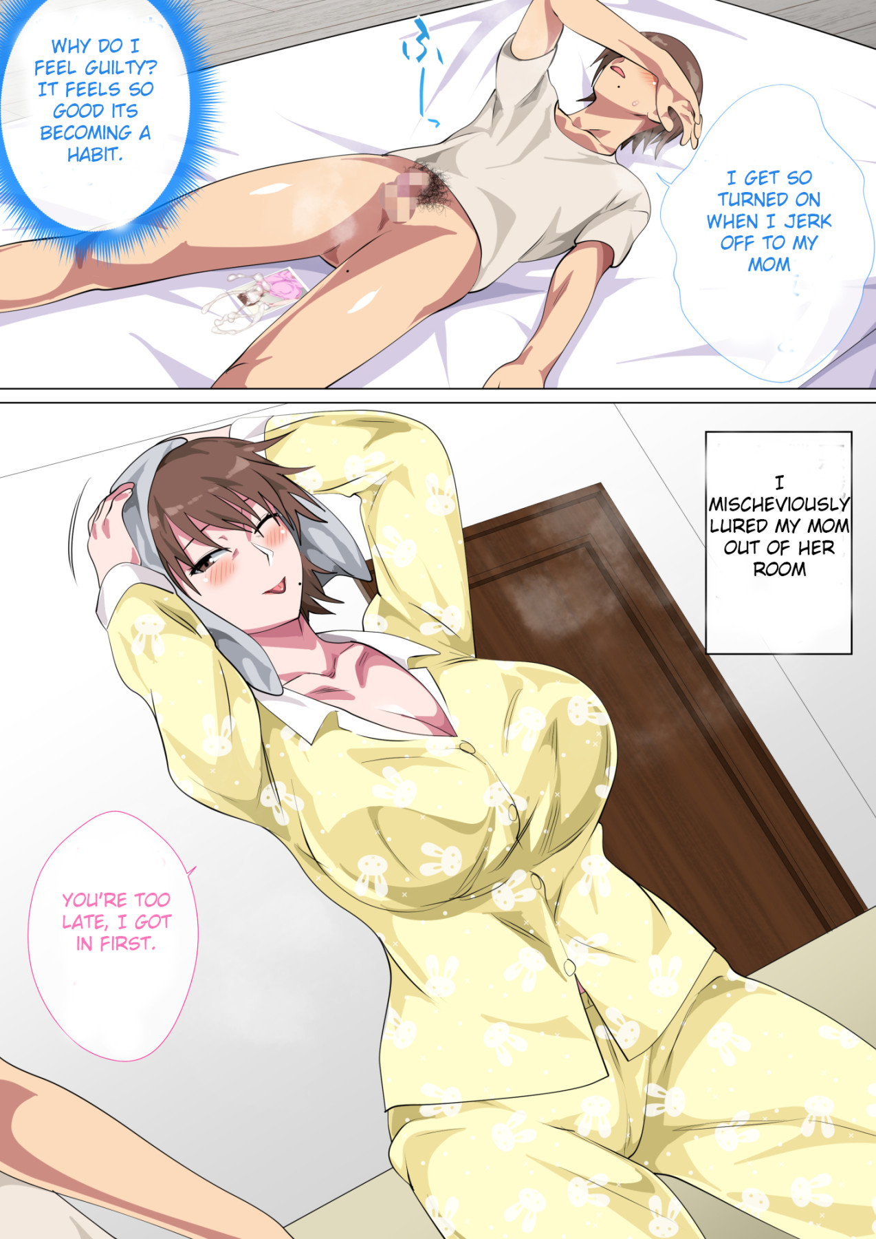 Hentai Manga Comic-The Mother Who Fell Over And Over For Her Son's Seduction-Read-13